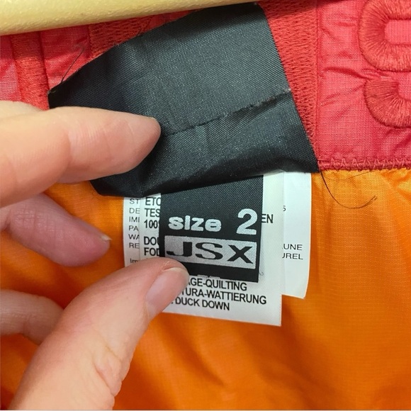 JET SET DUCK DOWN SKI PUFFER RED SZ M - Picture 5 of 12